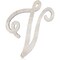 13-Inch Unfinished Wooden Monogram Letter V, Rustic-Style Home Decor, Paintable Wood Alphabet Letters for Custom Signs, Party Decorations, Crafting and Art Supplies